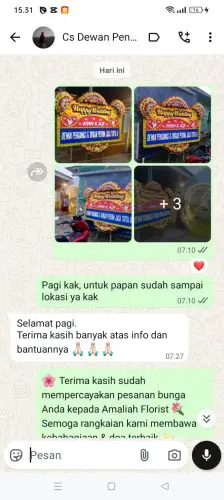 Testimonial Papan Bunga Pernikahan batuhideung