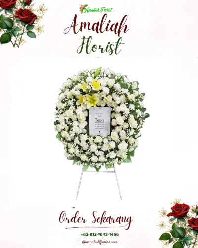 Krans Bunga Duka Cita batuhideung